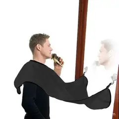 COLOR - Delantal Para Afeitarse Para Hombre Recolector De Barba negro