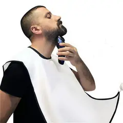 GENERICO - Delantal Para Afeitarse Para Hombre Recolector De Barba color blanco