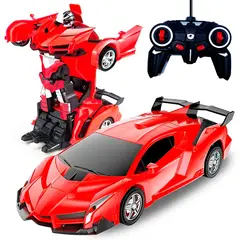 DAYOSHOP - Carro Control Remoto Convierte En Robot Transformers Recarga