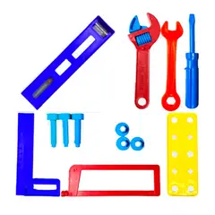 DAYOSHOP - Juguete Niños Set De Herramientas Juego Kit Llave Nivel