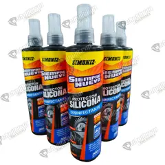 SIMONIZ - Silicona protectora Filtro UV carro moto 300ml aroma carro nuevo