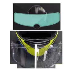 GENERICO - PELICULA ADHESIVO PARA CASCO DE MOTO VISOR ANTI LLUVIA