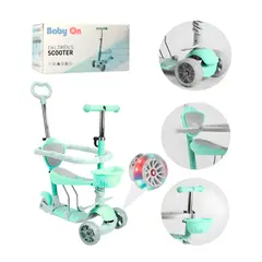 GENERICO - Scooter Patineta 5 En 1 Para Bebes Y Niños Verde