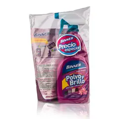 BINNER - Kit Limpiador Polvo y Brillo 500ml más Doypack 300ml