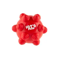 ENERGY PLUS - Juguete Pelota Goma Rebote Único con taches Rojo