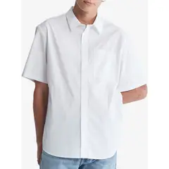 CALVIN KLEIN - Camisa Blanca Sencilla Y Solida