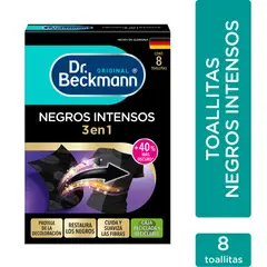 DR BECKMANN - Negros Intensos 8 toallitas