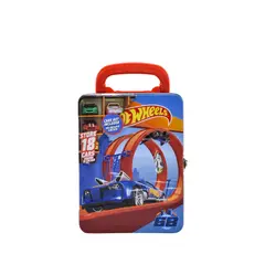 HOT WHEELS - Organizador Metálico para 18 Carros Rojo