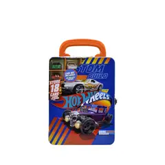 HOT WHEELS - Organizador Metálico para 18 Carros Azul