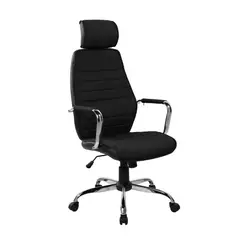 AKIVOY - Silla de Oficina Gerencial Alta Color Negro