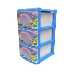 RIMO - Organizador Infantil 3 Cajones Plastico Resistente Amplio