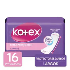 KOTEX - Protectores Diarios Extra Proteccion Largos X 16und