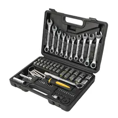 PRETUL - Juego de 70 herramientas 1/4" y 3/8" para mecánico,