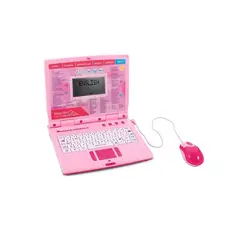 KIDSHOP - Computador Juguete Didactico Aprendizaje 130 Funciones Rosa