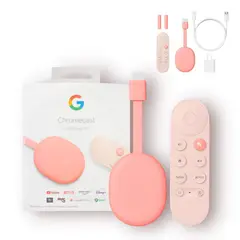 GOOGLE - Chromecast Tv 4ª Gen Control Voz 4k 2gb De Ram 8gb Rosa