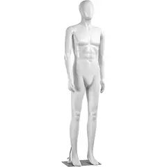 SERENELIFE - Maniquí masculino ajustable blanco SLMAQML8
