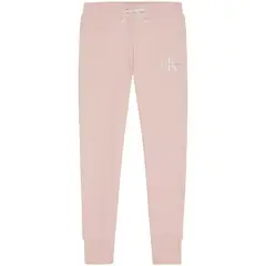 CALVIN KLEIN - Pantalónes De Chándal Con Logo Monograma Rosado Niña