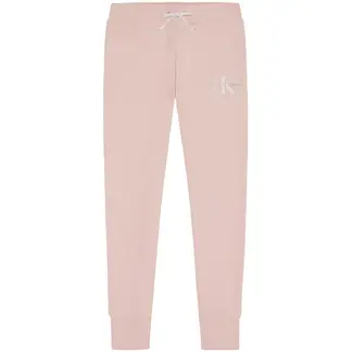 CALVIN KLEIN - Pantalónes De Chándal Con Logo Monograma Rosado Niña