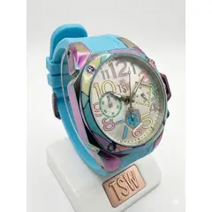 TECHNOSPORT - Reloj para mujer , Pulso azul bebe - caja tornasol