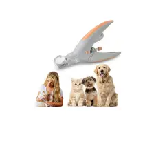 GENERICO - Corta Uñas Para Mascotas Tijera Luz Led