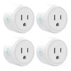 GENERICO - Kit Enchufe Toma Wifi Inteligente Smart Adapter X 4 Alexa Google