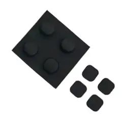 GENERICO - X6 Goma Protector Tapón tornillos para Nintendo New 3DS XL.