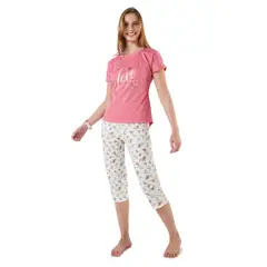 SANTANA - Pijama Capri Mujer Agatha Melón