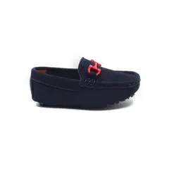 PAPOS - Mocasines para Niños Ethan Azul y Rojo - Apaches Niños - Azul