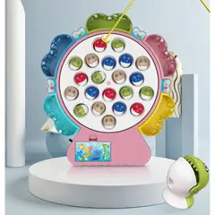 IMPORTADORA MAKA - Juego De Pesca Con Sonido Giratorio Electric Fishing