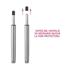 DIMATEX LEON - Silla Bar Butaco Alta Giratoria Barra Bar Cocina Refsantana Rojo