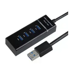 SHENGSHOU - Hub Usb Multiplicador 4 Puertos Usb Luz Led Pc Notebook Full