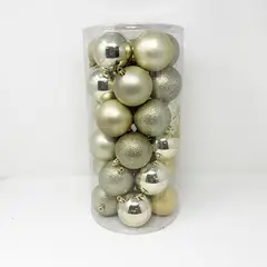 BURICA - Bola Tarro 7cm X 30pc Champagne