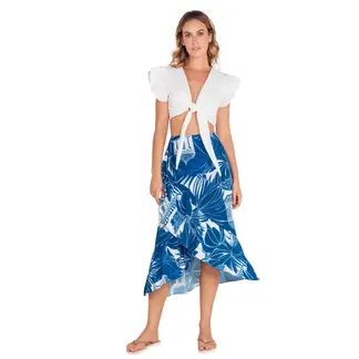 FIORY - FALDA LARGA AZUL F097