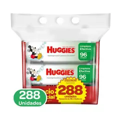 HUGGIES - Toallitas Humedas Limpieza Efectiva X 288und