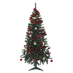 AVIVA - Combo Arbol Navidad Alto 1.80 Cm 460 Ramas + 25 Accesorios