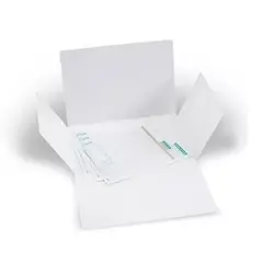 GENERICO - Carpeta 4 Aletas Blanca En Propalcote - Paquete X 50 Unds