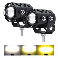SHEN HUANG - Exploradoras Para Moto Alta Potencia 10.000lm 3 Tonos Switch