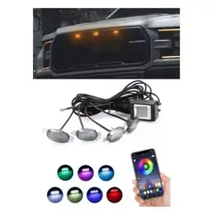 10 SECONDS - Luces De Persiana Para Carro Camioneta Rgb Con App Multitono