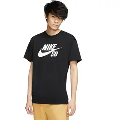 NIKE - Camiseta Sb Tee Logo Hbr-Negro