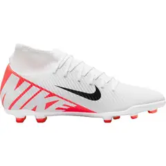 NIKE - Guayos Superfly 9 Club Fg/Mg-Blanco/Rojo
