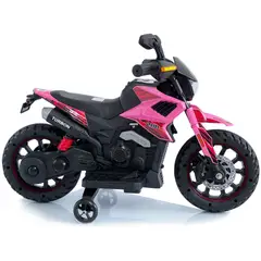 BEBESUNITA - Moto carro Electrica 12v Niño Niña 1a 3 año Usb Mp3 - Rosado