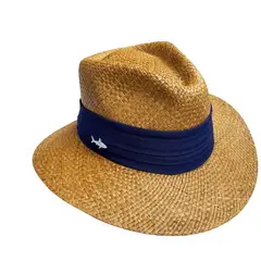 SALVADOR BEACHWEAR - Sombrero Oscuro Cinta Ancha Azul Oscuro