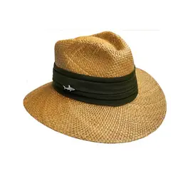 SALVADOR BEACHWEAR - Sombrero Oscuro Cinta Ancha Verde Militar