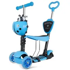 GENERICO - Patineta Scooter Monopatin 5 En 1 Mariquita Con Luces