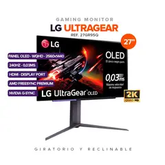 LG - Monitor Gamer 27gr95qe-b UltraGear 27 OLED 2K QHD 240HZ 0.03MS HDR