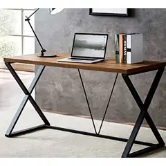 22 GRADOS DECORACION - Escritorio Britt 120x60cm Madera Natural Cajon inferior
