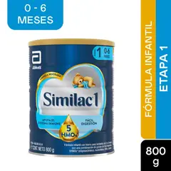 SIMILAC - Formula Infantil 1 5 Hmos Etapa 1 0-6m X 800g