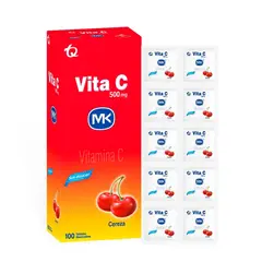 MK - Vitamina C 500Mg Cereza Caja X 100 Tabletas