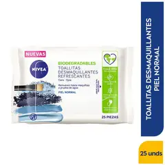 NIVEA - Toallitas Desmaquillantes Piel Normal X 25Und