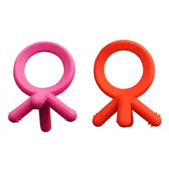 ENFANT'ASY - Set Mordedores Comotomo Rascaencias En Silicona Libre Bpa X2